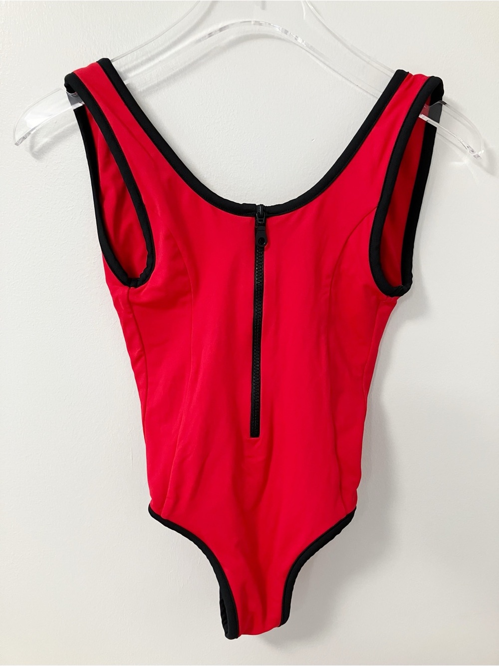REN x Revolve | Red Tiger Eye Thong Zip One Piece XS Beach Pool Sexy Vacation